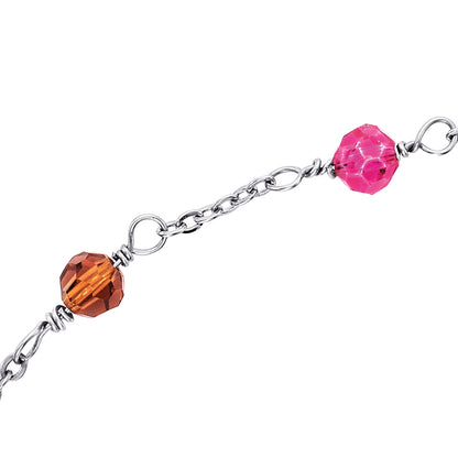 ENGELSRUFER STEEL RAINBOW ANKLET