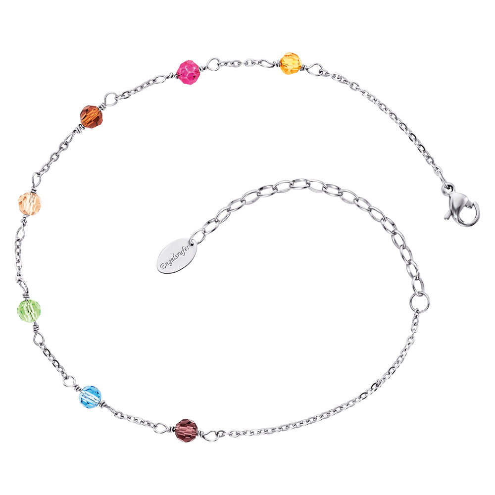 ENGELSRUFER STEEL RAINBOW ANKLET