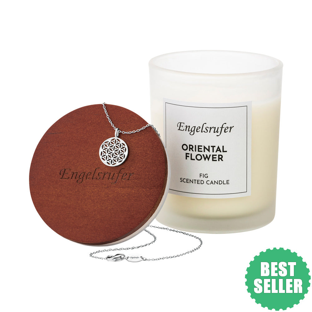 ENGELSRUFER ORIENTAL FLOWER SCENTED CANDLE NECKLACE GIFT SET