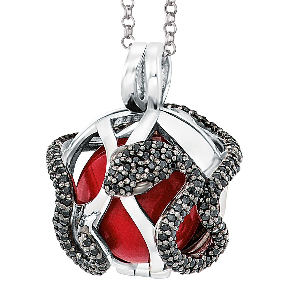 ENGELSRUFER SILVER GARDEN OF EDEN SOUNDBALL NECKLACE