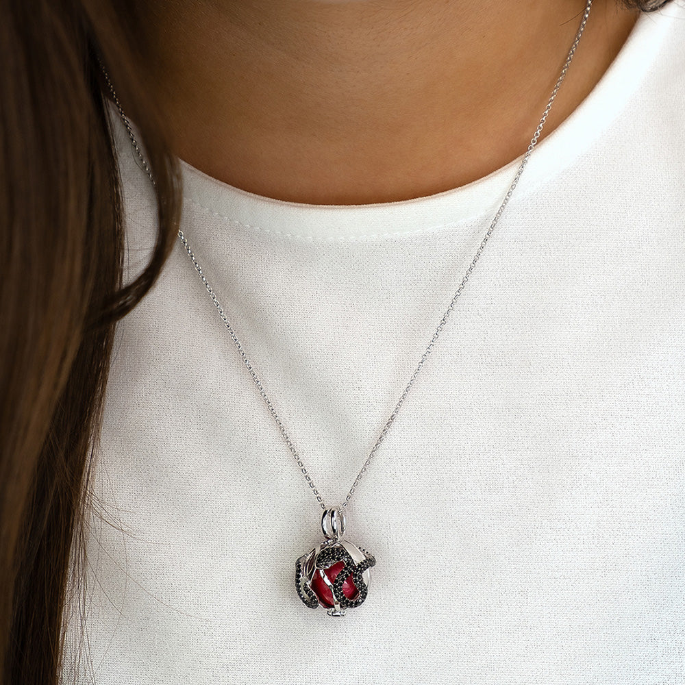 ENGELSRUFER SILVER GARDEN OF EDEN SOUNDBALL NECKLACE