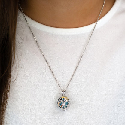 ENGELSRUFER SILVER HEAVEN FLYING ANGEL SOUNDBALL NECKLACE