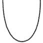 ENGELSRUFER SILVER BLACK SPINEL 40CM NECKLACE