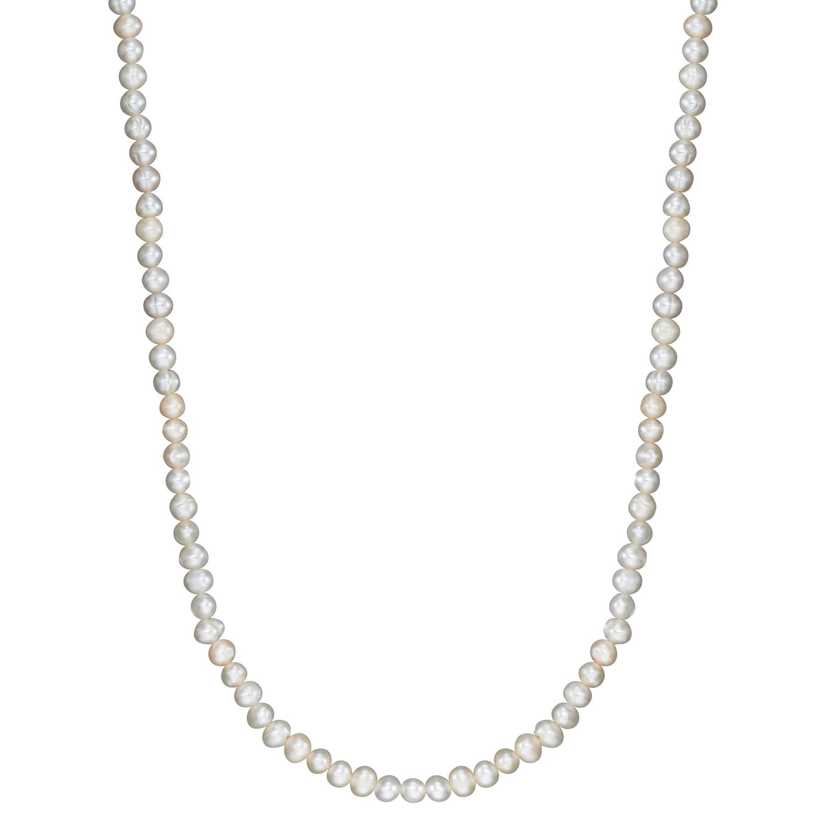 ENGELSRUFER SILVER FRESHWATER PEARL 40CM NECKLACE