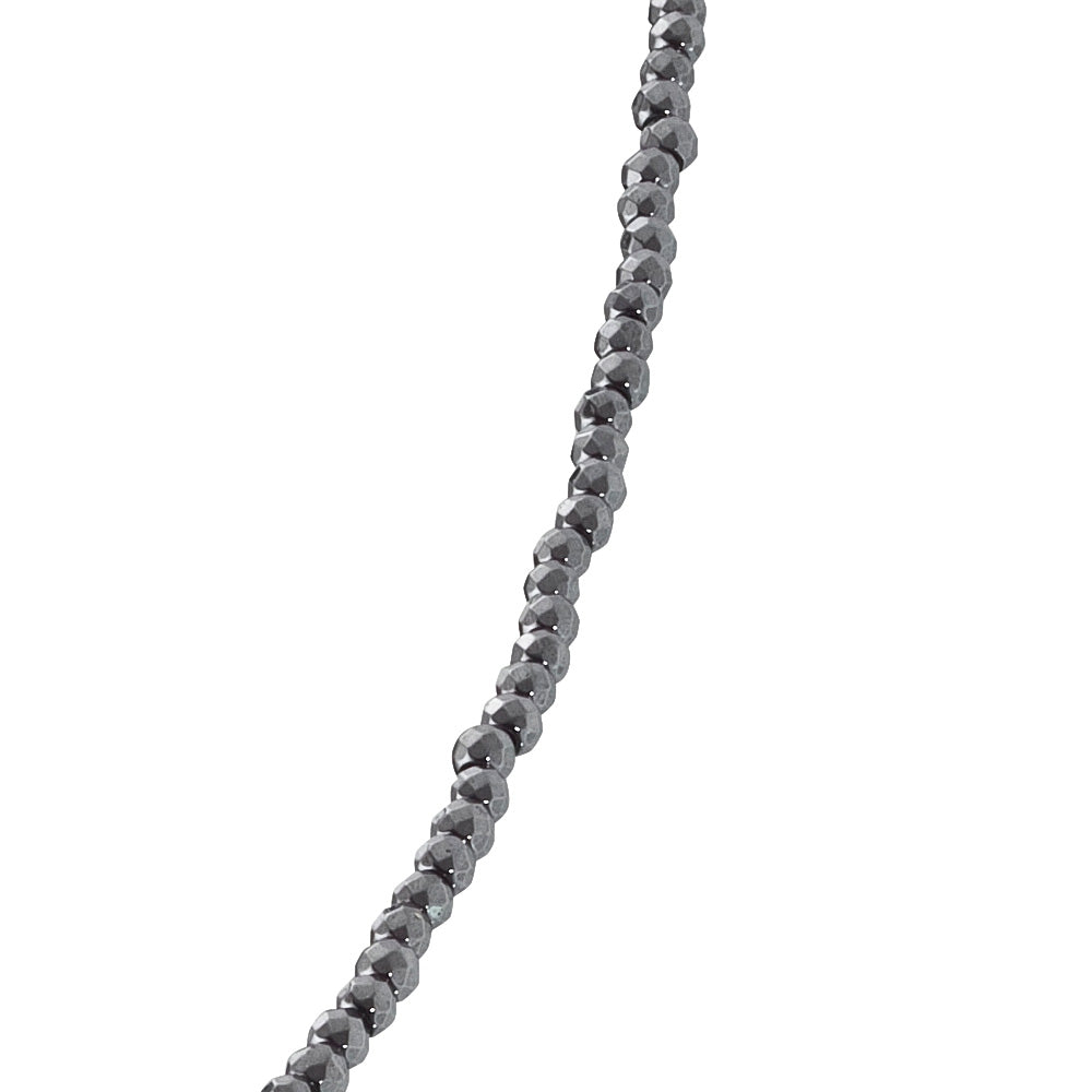 ENGELSRUFER SILVER HEMATITE 70CM NECKLACE