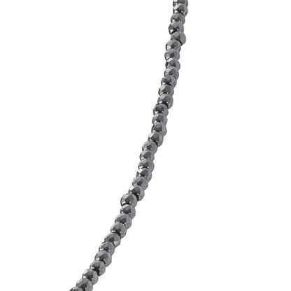 ENGELSRUFER SILVER HEMATITE 70CM NECKLACE