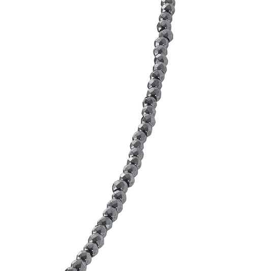 ENGELSRUFER SILVER HEMATITE 70CM NECKLACE