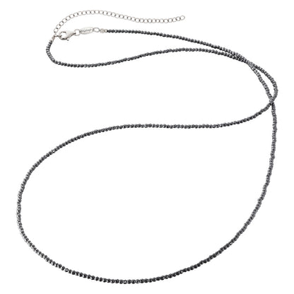 ENGELSRUFER SILVER HEMATITE 70CM NECKLACE