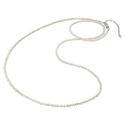 ENGELSRUFER SILVER FRESHWATER PEARL 70CM NECKLACE