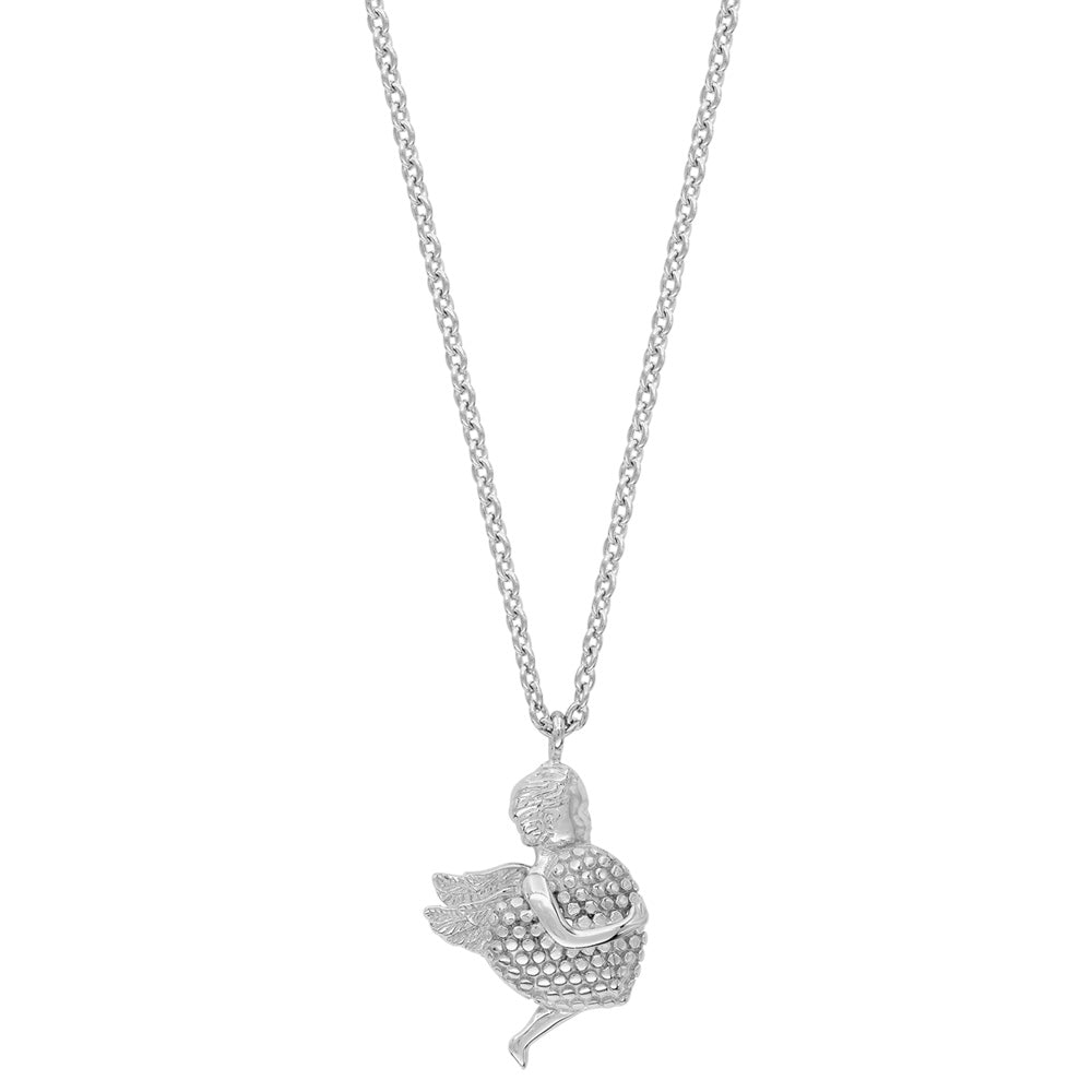 ENGELSRUFER SILVER ANGEL HEART NECKLACE