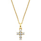 ENGELSRUFER GOLD HOPE CROSS CZ NECKLACE