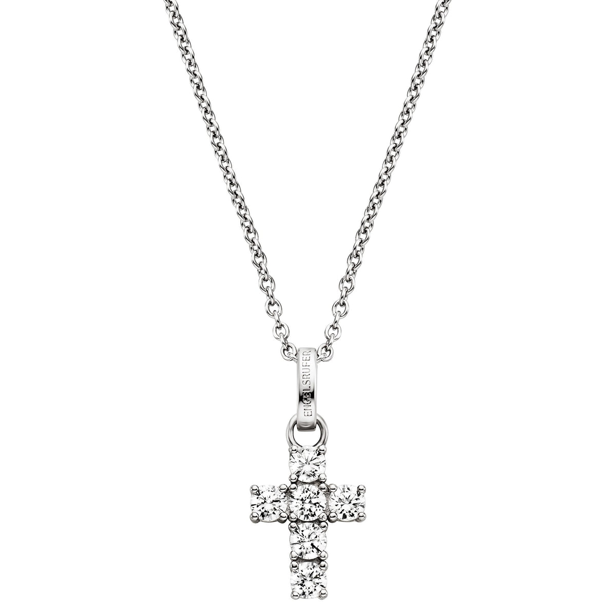 ENGELSRUFER SILVER HOPE CROSS CZ NECKLACE