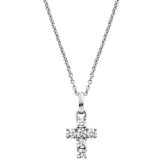 ENGELSRUFER SILVER HOPE CROSS CZ NECKLACE