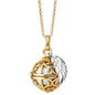 ENGELSRUFER GOLD WHITE PEARL ANGEL WING SOUNDBALL NECKLACE