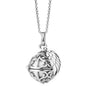 ENGELSRUFER SILVER WHITE PEARL ANGEL WING SOUNDBALL NECKLACE