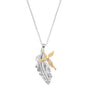 ENGELSRUFER GOLD FEATHER ANGEL NECKLACE