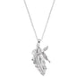 ENGELSRUFER SILVER FEATHER ANGEL NECKLACE