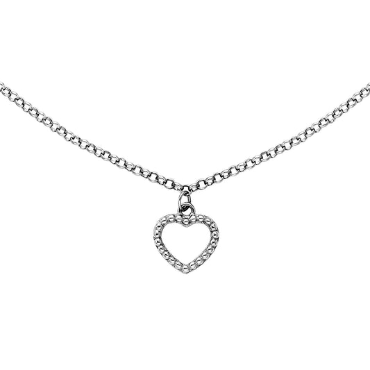 ENGELSRUFER SILVER FAITH LOVE HOPE PEARL SHINY CZ NECKLACE