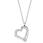 ENGELSRUFER FOREVER HEART SILVER CZ NECKLACE