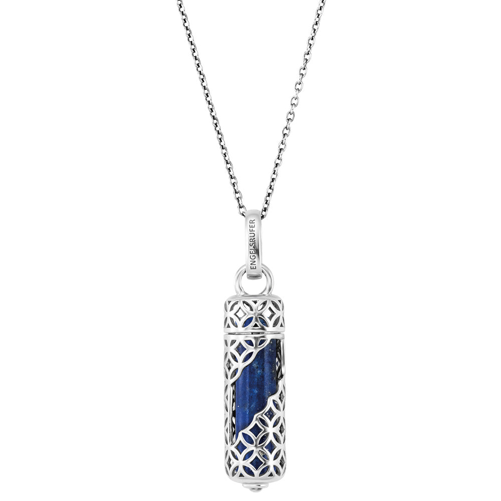 ENGELSRUFER SILVER LAPIS LAZULI POWERFUL STONE MEDIUM NECKLACE