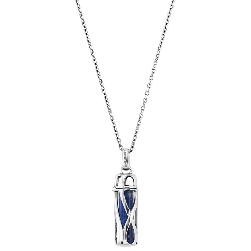 ENGELSRUFER SILVER LAPIS LAZULI POWERFUL STONE SMALL NECKLACE