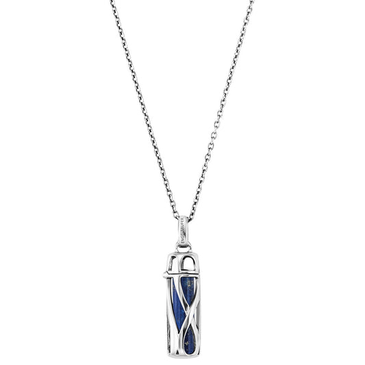 ENGELSRUFER SILVER LAPIS LAZULI POWERFUL STONE SMALL NECKLACE