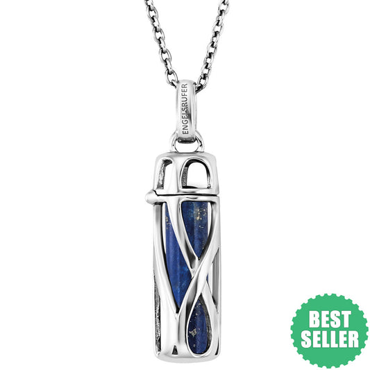 ENGELSRUFER SILVER LAPIS LAZULI POWERFUL STONE SMALL NECKLACE