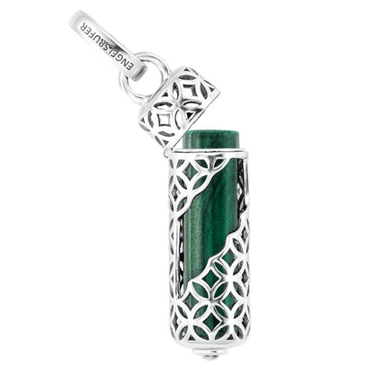 ENGELSRUFER SILVER MALACHITE POWERFUL STONE MEDIUM NECKLACE