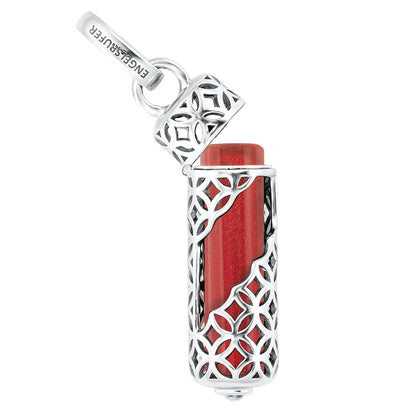 ENGELSRUFER SILVER RED JASPER POWERFUL STONE MEDIUM NECKLACE