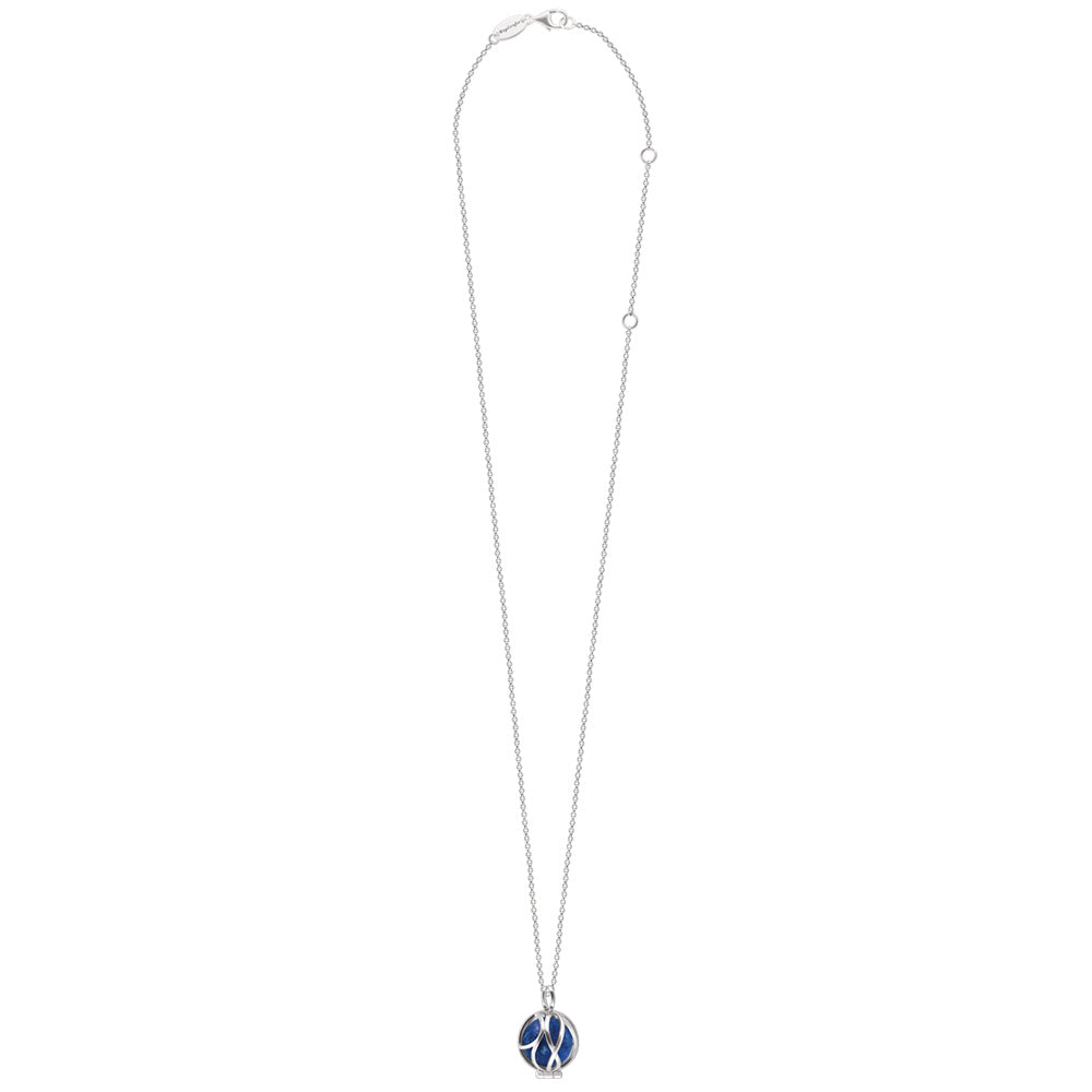 ENGELSRUFER SILVER LAPIS LAZULI POWERFUL STONE PARADISE NECKLACE