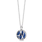 ENGELSRUFER SILVER LAPIS LAZULI POWERFUL STONE PARADISE NECKLACE