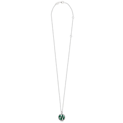 ENGELSRUFER SILVER MALACHITE POWERFUL STONE PARADISE NECKLACE