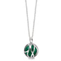 ENGELSRUFER SILVER MALACHITE POWERFUL STONE PARADISE NECKLACE