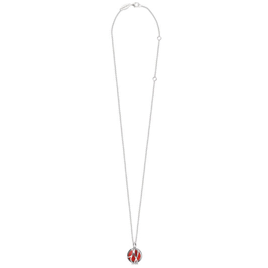 ENGELSRUFER SILVER RED JASPER POWERFUL STONE PARADISE NECKLACE