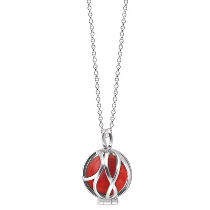 ENGELSRUFER SILVER RED JASPER POWERFUL STONE PARADISE NECKLACE