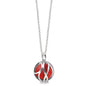 ENGELSRUFER SILVER RED JASPER POWERFUL STONE PARADISE NECKLACE