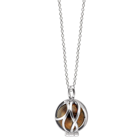 ENGELSRUFER SILVER TIGER EYE POWERFUL STONE PARADISE NECKLACE