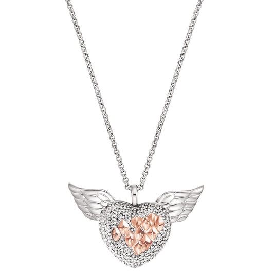 ENGELSRUFER SILVER HEART ANGEL WINGS NECKLACE