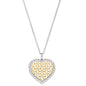 ENGELSRUFER GOLD FLOWER OF LIFE HEART NECKLACE