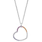ENGELSRUFER SILVER HEART WARM RAINBOW CZ NECKLACE