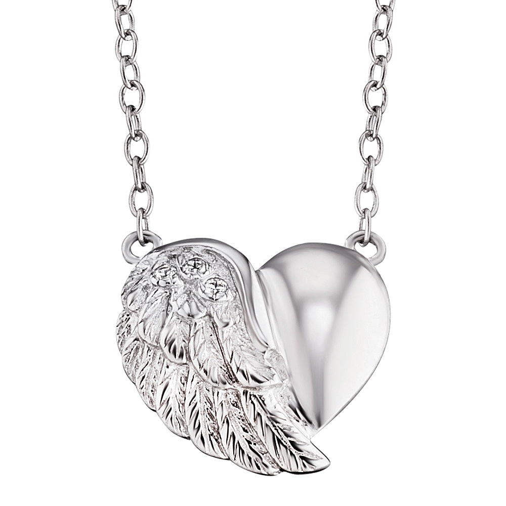 ENGELSRUFER SILVER LITTLE HEARTWING NECKLACE