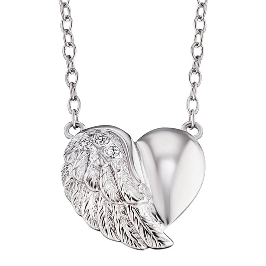 ENGELSRUFER SILVER LITTLE HEARTWING NECKLACE