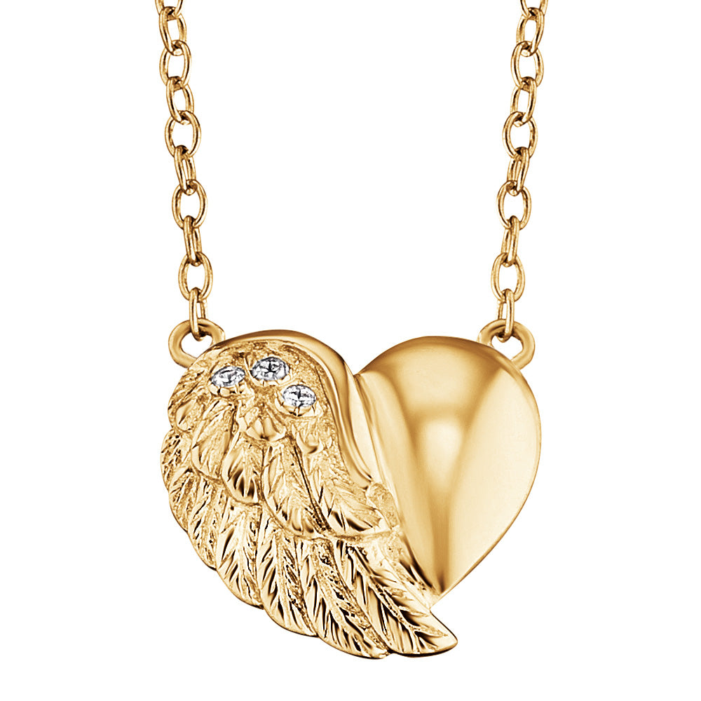 ENGELSRUFER GOLD LITTLE HEARTWING NECKLACE