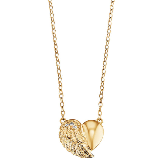 ENGELSRUFER GOLD LITTLE HEARTWING NECKLACE