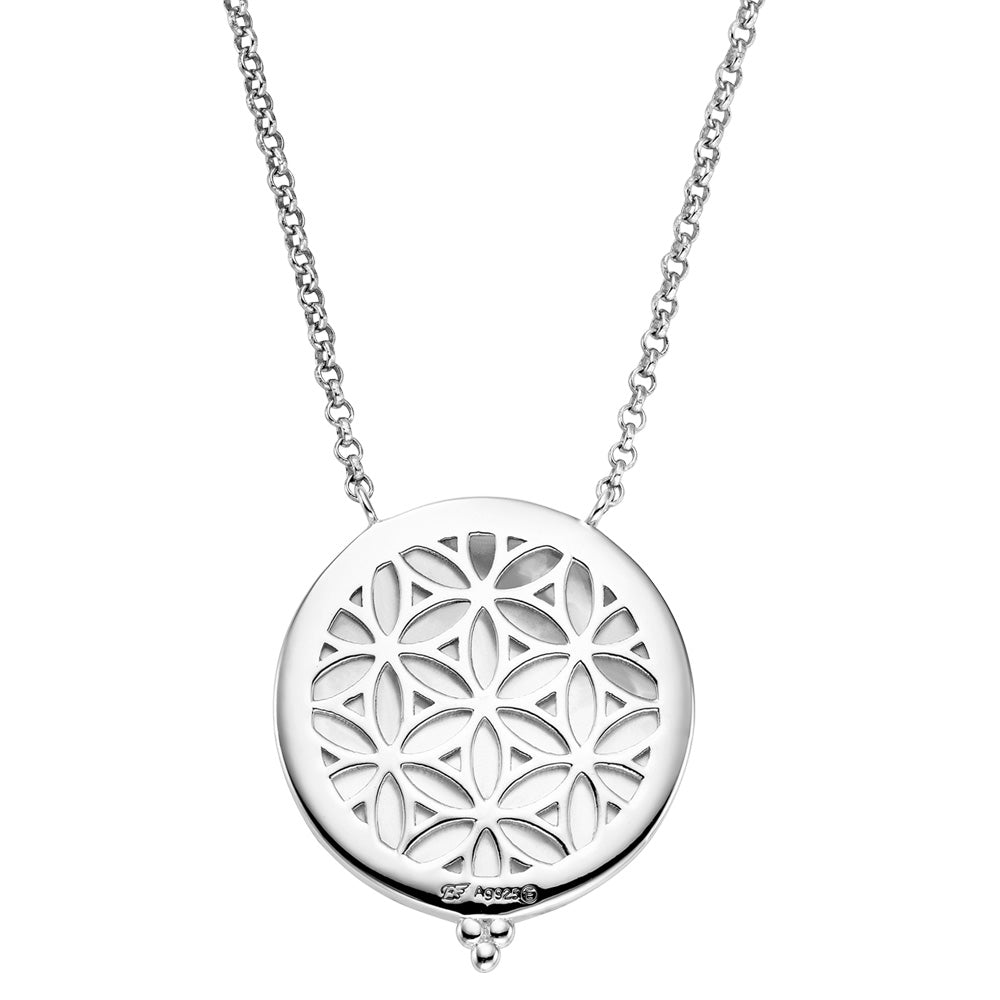ENGELSRUFER SILVER TREE OF LIFE MOTHER OF PEARL NECKLACE