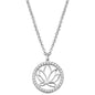 ENGELSRUFER SILVER LOTUS CZ NECKLACE
