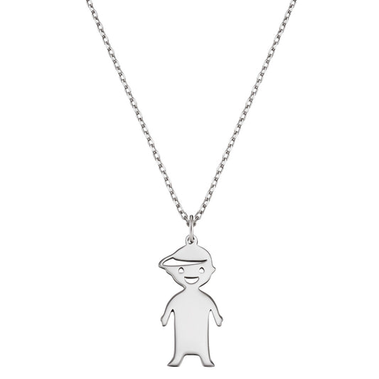 ENGELSRUFER SILVER MY BOY ENGRAVEABLE NAME NECKLACE