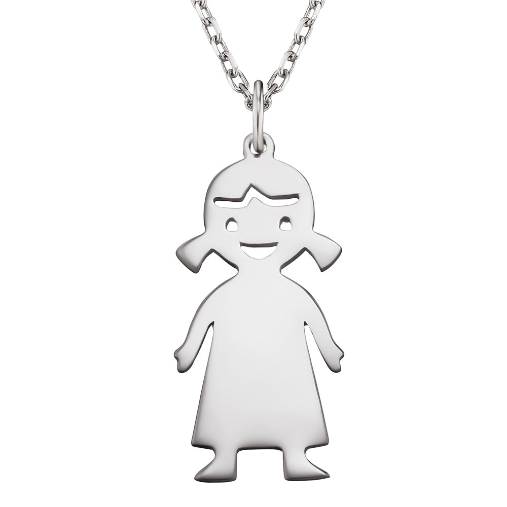 ENGELSRUFER SILVER MY GIRL ENGRAVEABLE NAME NECKLACE