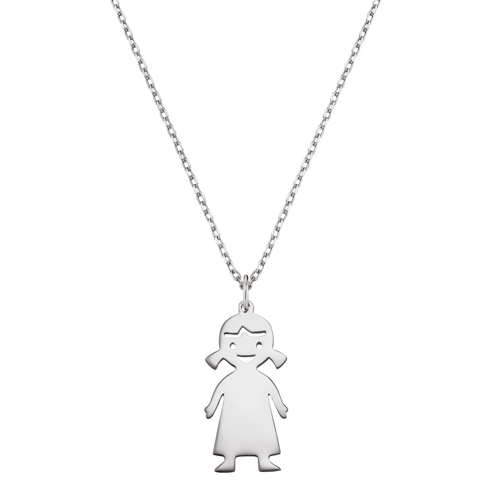 ENGELSRUFER SILVER MY GIRL ENGRAVEABLE NAME NECKLACE