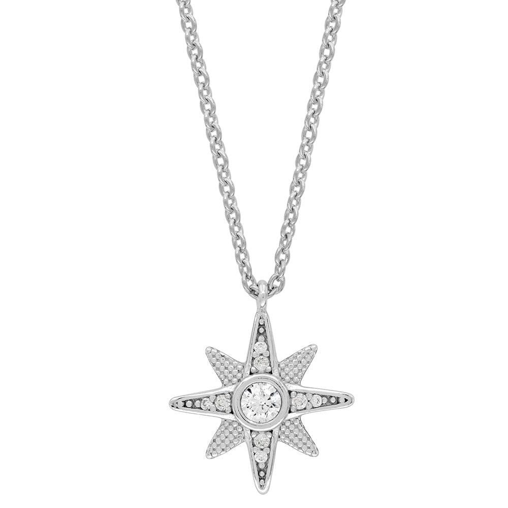 ENGELSRUFER SILVER NEW STAR CZ NECKLACE